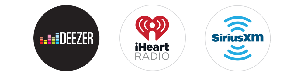 Deezer, iHeart, SiriusXM